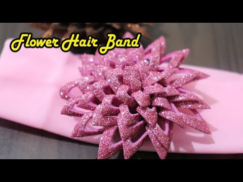 Foam Sheet Flowers Step By Step |How To Make Glitter Foam Sheet Flowers |Craft Work Tamil