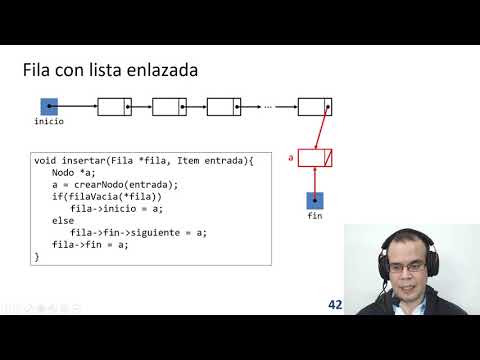 Filas/Colas - Implementación con una lista enlazada