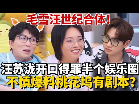 “毛雪汪”世纪合体！汪苏泷李雪琴玩游戏还得罪半个娱乐圈？汪台爆料桃花坞有剧本？难怪油腻了一整季！【毛雪汪】#综艺 #娱乐