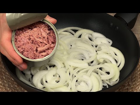 Thunfisch mit Zwiebeln mischen! Diesen Trick habe ich in einem schicken Restaurant gelernt!