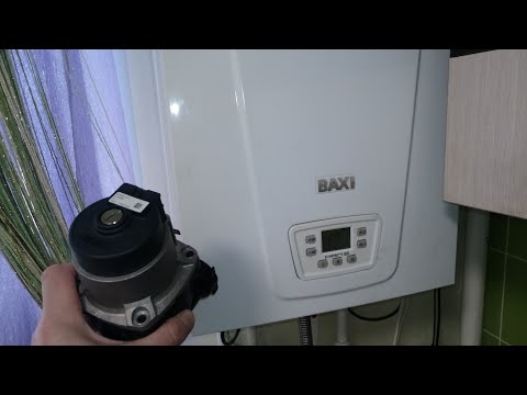 Replacing the circulation pump on a gas boiler
