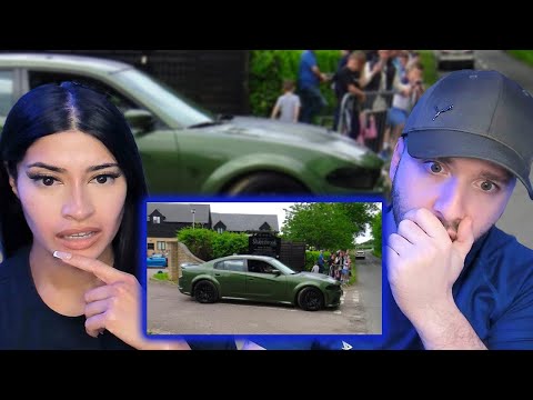 American Muscle Cars Take Over UK Car Meet