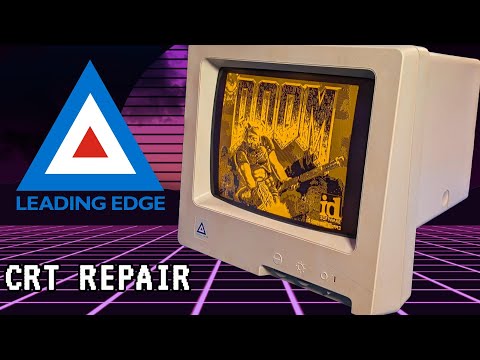 Parts were falling out of this monitor (Leading Edge DR-1240 repair)