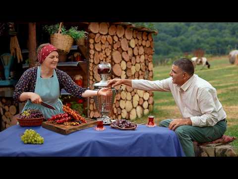 Harvesting Grape From A Vineyard! The Best Grape Dessert in Village
