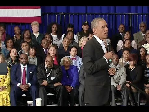 The President Holds a Town Hall in Baton Rouge