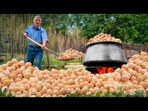 يوم قروي لتحضير البيض المخلل وخبز التنور