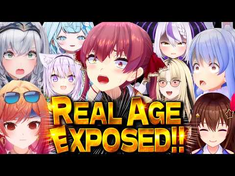 12 Reactions When Hololive Members’ Real Age Got Revealed【Hololive Clips/Eng Sub/Funny Moments】