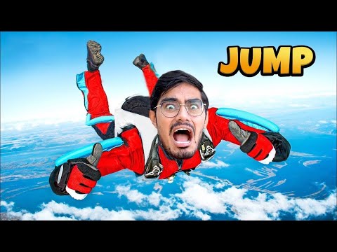 हवाई जहाज़ से कूदना पड़ा भारी   Jumping From an Aeroplane