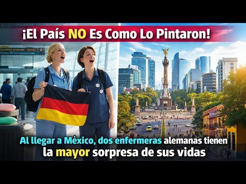 Al llegar a México, enfermeras alemanas tienen la mayor sorpresa: ¡El país no es lo que CNN mostró!