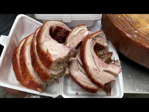 重陽 登高 Roasted Pork in Whole 龍運金豬 肉嫩 多汁  龍運燒味 旺角  @YouTuberUSA​