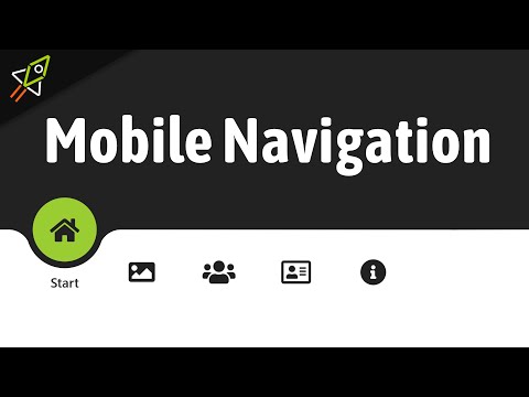 Mobile Navigation mit HTML CSS und JavaScript