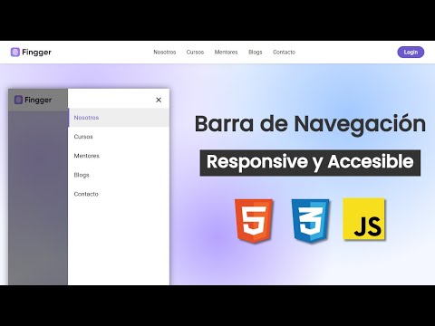 Cómo crear una Barra de Navegación Responsive y Accesible con HTML, CSS y JS | Tutorial Paso a Paso