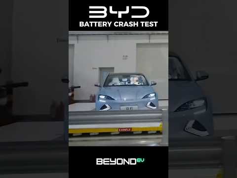 BYD Blade Battery Crash Test #byd #crash #crashtest #battery #automobile #electricvehicle #ev