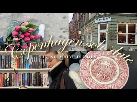 living alone diaries | solo date: exploring my new area, thrift shopping, café & cozy evening