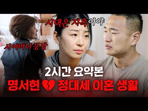 [스페셜] 이혼 생활 끝에 시어머니까지 등장한 명서현💔정대세 2시간 요약본 #이혼할결심