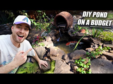 How To BUILD A POND on a BUDGET!! Easy & Low Cost DIY Natural Backyard Pond Tutorial!