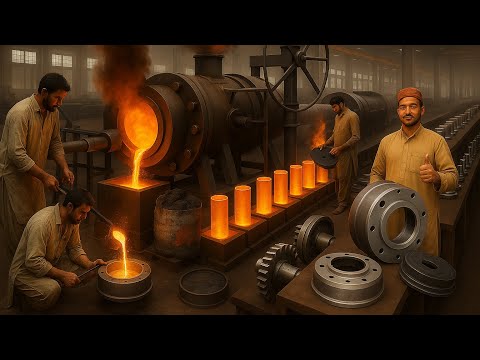 “Mega Bus Brake Drum Production – Satisfying Casting Process”