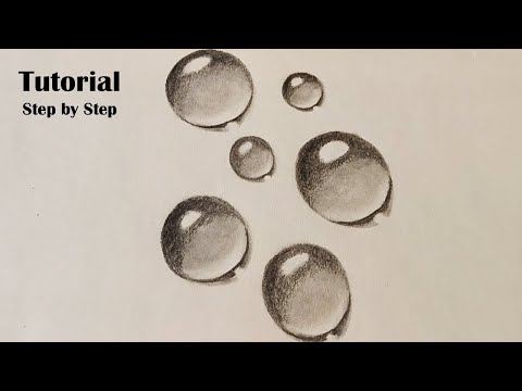 How To Draw Realistic Water Drops | Easy Drawing for Beginners