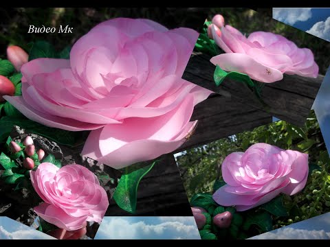 Камелия из зефирного фоамирана Camellia from marshmallow foamiran