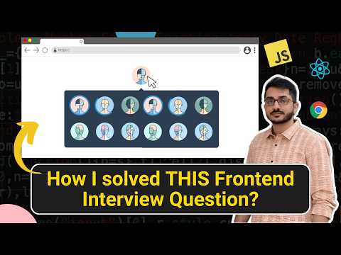 How to build an Avatar Picker Component in React.js? Frontend Interview Question