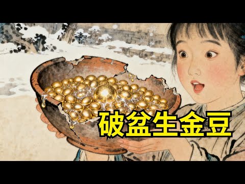 孤女被舅母趕出門，只給個餵雞的破瓦盆！寒冬用盆接雪水，天明竟凝成一盆金豆子！​#故事頻道#聽書#民間故事#説書#善有善報#爽文