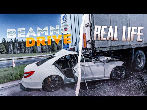 Аварии на реальных событиях в BeamNG.Drive #64