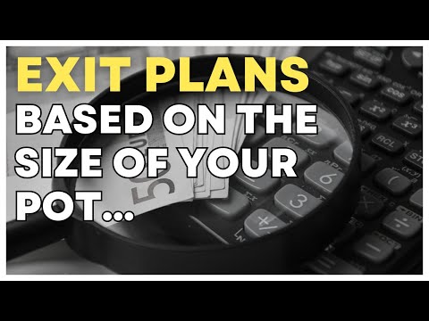 Exit Plans based on the size of your pot...