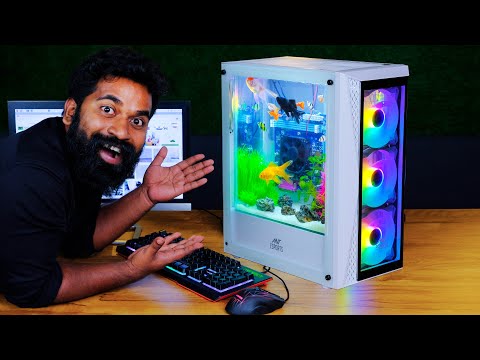 World 's First Inbuilt Aquarium Pc | ഇനി കമ്പ്യൂട്ടറിൽ മീനുകൾ ഓടിക്കളിക്കും | M4 Tech |