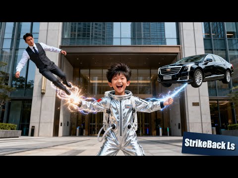 Alien superchild lifted CEO with one hand and the car with the other to stop  car accident! So Cool!