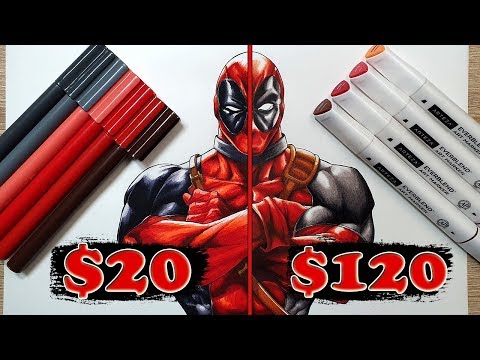 $20 vs $120 MARKER Art | Cheap vs Expensive!! Which is WORTH IT?