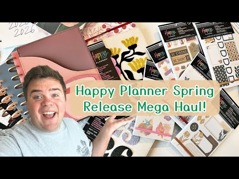 Happy Planner Spring Release - NEW Planners and Sticker Book Flip Through