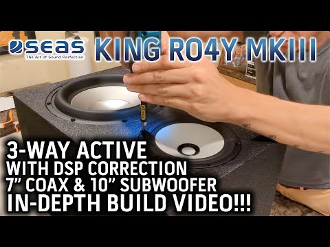 3-WAY ACTIVE DSP HIFI SPEAKER KIT BUILD VIDEO! SEAS King RO4Y MKIII Von Hertzog's Studio Monitors 🔉🔉