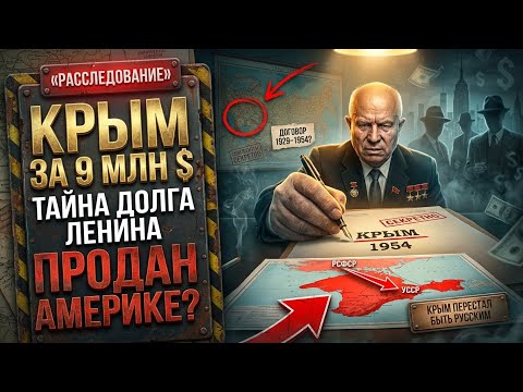 ЗАЧЕМ ХРУЩЁВ ОТДАЛ КРЫМ УКРАИНЕ? Тайный долг Ленина перед США
