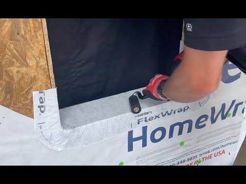 Loudermilk Homes - Tyvek Window Flashing Using AAMA Method B for Window Installation