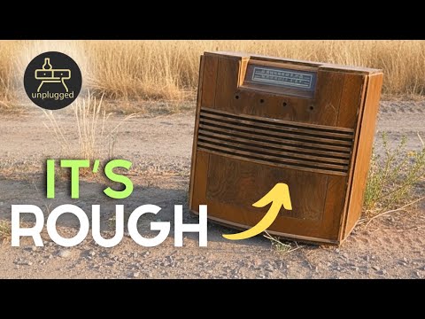 Extreme Refinish: Damaged Art Deco Radio Cabinet (ASMR)