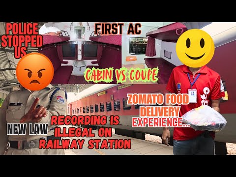 🚆 INDIAN RAILWAYS: First AC Coupe vs Cabin Experience EXPOSED | How to Order Food Online via Zomato🍲