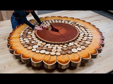 He Poured 5 Tons of Epoxy on Rotting Wood – You Won’t Believe the $5000 Coffee Table He Created!