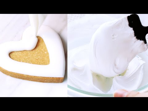 3 Types of Icing Cream Recipes｜How to make royal icing & vegan icing