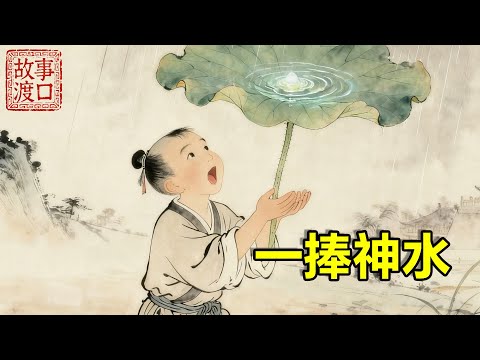 惡霸踩碎小乞丐唯一的破碗，還将他踹倒在地！小乞丐用荷葉接雨水喝，接住的雨水竟化成瓊漿玉液！【故事渡口】#民間故事 #故事分享 #故事