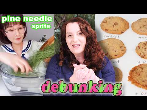 Debunking Pine Needle Soda, a Medical SCAM & flat cookie hacks | How To Cook That Ann Reardon