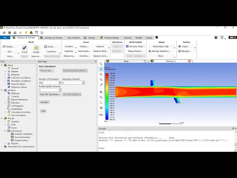 2-D laminar pipe flow with multiple opening: Ansys fluent