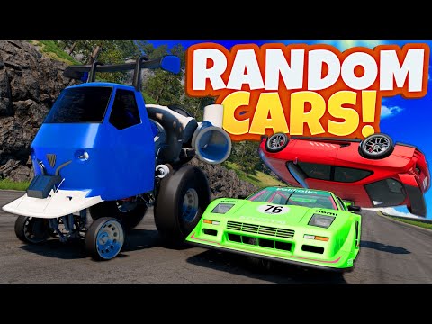 Random Car Challenge on the NEW Best Downhill Mountain! (BeamNG Drive Mods)