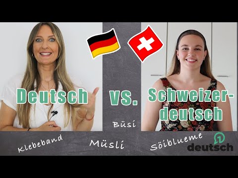 Words in 🇩🇪German vs. 🇨🇭Swiss German