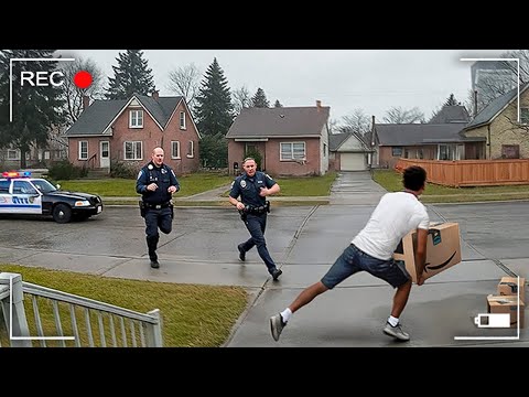 When Cops Catch Porch Pirates In The Act