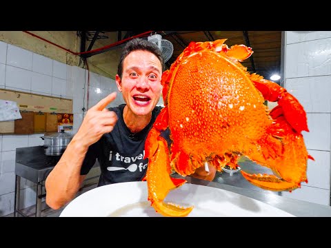 Giant DINOSAUR CRAB in Philippines!! 🦀 Best STREET FOOD in Zamboanga City!! 🇵🇭