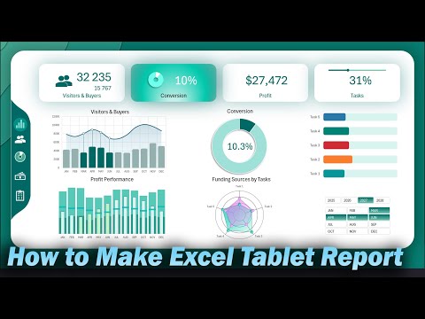 How to Make Excel Dashboard for Project Management on a Tablet