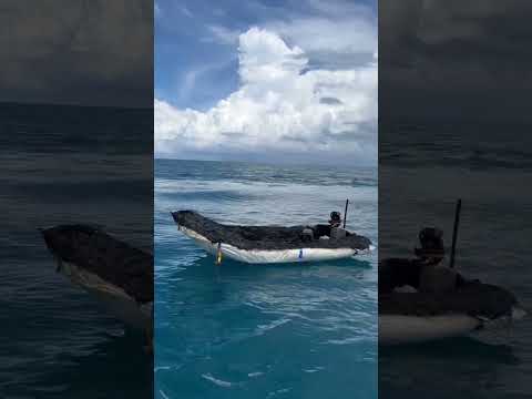 Lost at Sea! Pray for these people! This is a Cuban migrant raft that apparently caught fire#shorts