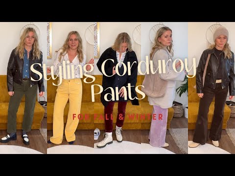 How to Style Corduroy Pants for Fall & Winter — 13 Colorful Outfits to be Stylish & Comfortable