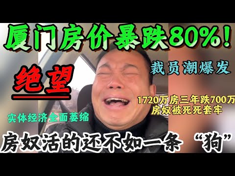 厦门的惨状触目惊心！楼市神话破灭！1720万房三年暴跌700万！房奴被负资产死死套牢！实体经济萎缩！裁员失业席卷全城！底层百姓在高房价余震中苦苦挣扎！