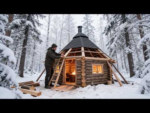 I Built a Round Stone Hut in the Forest in 62 Days